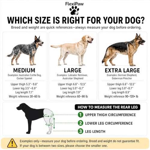 Dog Knee Brace for Torn ACL and CCL, Rear Hind Leg Brace for Dogs, Back Leg Support for Cruciate Ligament Tears, Cold Therapy Gel Pack, Removable Stabilizer Rods, Torso Strap, XL - size: Extra Large