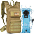 NOOLA Hydration Backpack with 3L Water Bladder, Tactical Pack for Hiking - color: Tan