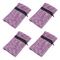 Wrist Pouch Wrist Wallet Wristband with Zipper Sports Sweatbands - color: Purple