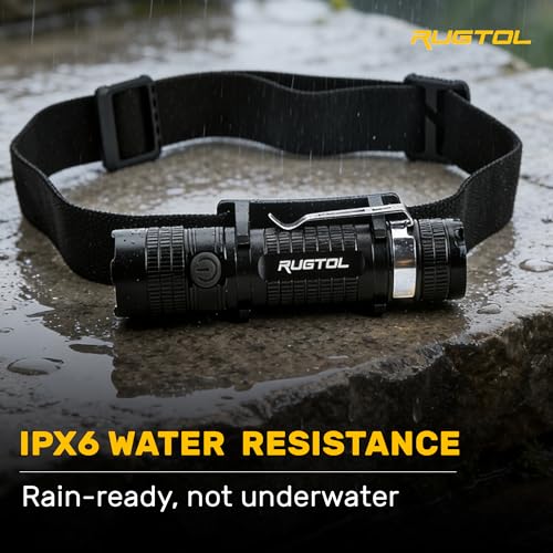 Rugtol Headlamp, USB C Rechargeable Battery Powered Head Lamp LED Flashlight with Clip Magnetic Base, 1000 Lumens Zoomable Aluminum Headlamp IPX4 Waterproof for Hard Hat Working Running Hiking - size: 1000 lm - Zoomable