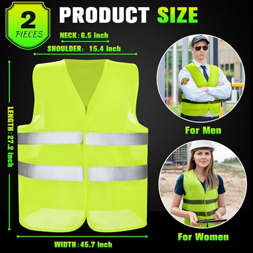 JaGely High Visibility Safety Vest Bulk 360° Reflective