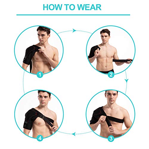 Shoulder Heating Pad, Heated Shoulder Wrap for Frozen Shoulder Pain Relief