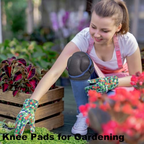 Breathable Knee Pads for Gardening Adult Men & Women, Blue L, 1 Pair - color: Blue, size: Large
