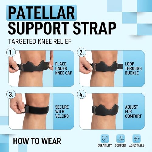 Silicone Patellar Tendon Knee Strap for Men & Women, Non-Slip Targeted Support for Jumper's Knee, Running, Squats & Walking, Lightweight Adjustable Under-Kneecap Brace Daily Activity, (Grey, 2 Pack) - color: Grey