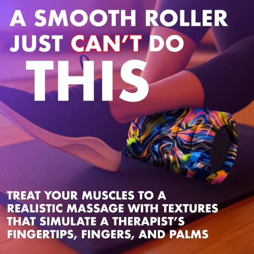 321 STRONG Patented 3-Zone Massage Roller, Medium Density for Exercise - color: Aurora