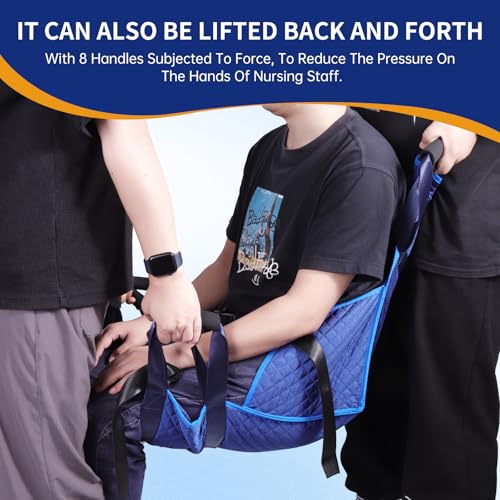Wheelchair to Car Transfer Devices, Lift Assist for Seniors, Transfer Sling - color: Blue