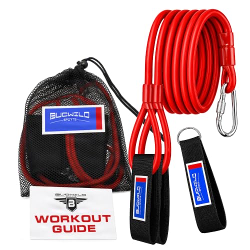 Bucwild Sports Baseball Resistance Bands - Pitching Bands for Youth & Adult - color: Red Band (Ages 13 & Up)