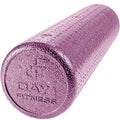 High-Density Foam Roller - color: Solid Purple, size: 24"