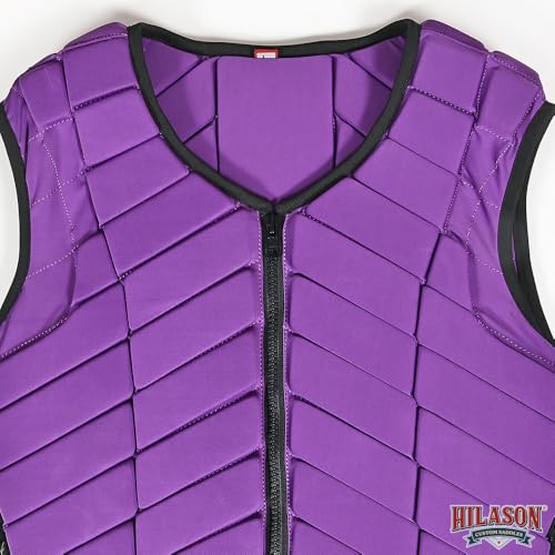 HILASON Purple Rodeo Safety Vest Protective Gear Equestrian - size: XX-Large