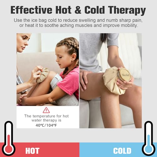 Ice Packs for Injuries Reusable, 3 Sizes, Khaki - color: Khaki