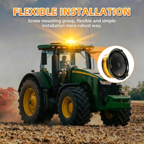 1Pcs Led Beacon Light Amber Emergency Strobe Lights - color: Beacon Light - C