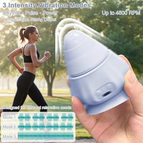 Mini Muscle Massager with Heat and Vibration Ball Massage Head