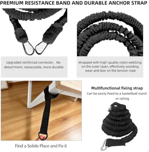 Running Resistance Bands, 80lb Speed and Agility Training Equipment