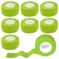 8 Pack 1 in x 5 Yards Cohesive Wrap Self Adhesive Bandage Wrap Elastic Self Adherent Bandage Self Stick Vet Tape for Athletic, Wrist, Ankle, Knees, Pets (Grass Green) - color: Grass Green, size: 1 Inch