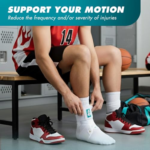 Med Spec ASO Ankle Stabilizer Lace Up Ankle Brace Sprain Support White, LG - color: White, size: Large