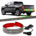 XRIDONSEN 60 inch Tailgate Lights Strip Green Amber Strobe Lights - color: Amber/Green