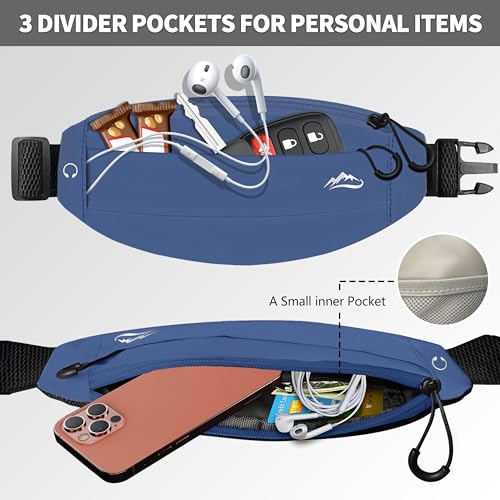 Running Fanny Pack Whole Bag Reflective, Running belt for Women &Men,Sweatproof Phone Holder Workout, Running Waist Pack(steelblue) - color: steelblue