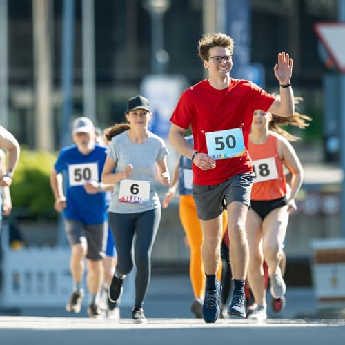 PATIKIL Tearproof Running Bib Numbers, Race Competitor Numbers - size: 7x6 Inch, style: 1-100