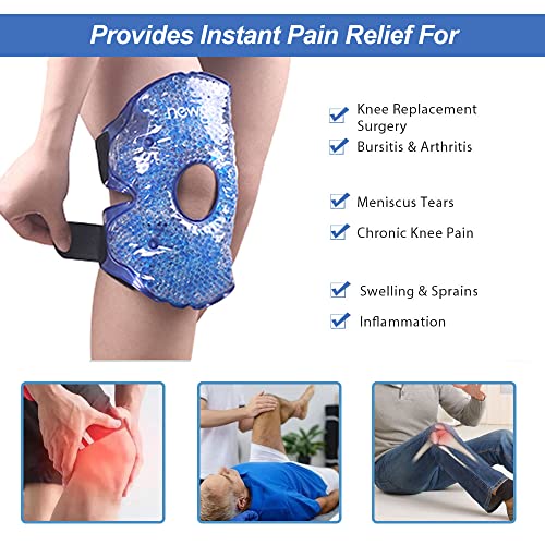 NEWGO Ice Pack for Knee Pain Relief, FSA Eligible, 2 Pack