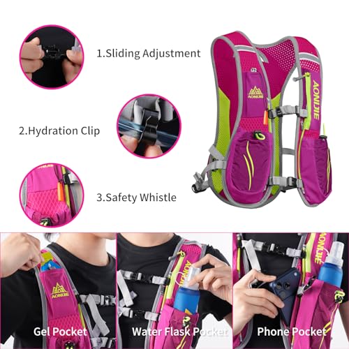 AONIJIE Running Vest for Men Women, Lightweight Hydration Vest - size: S-XL