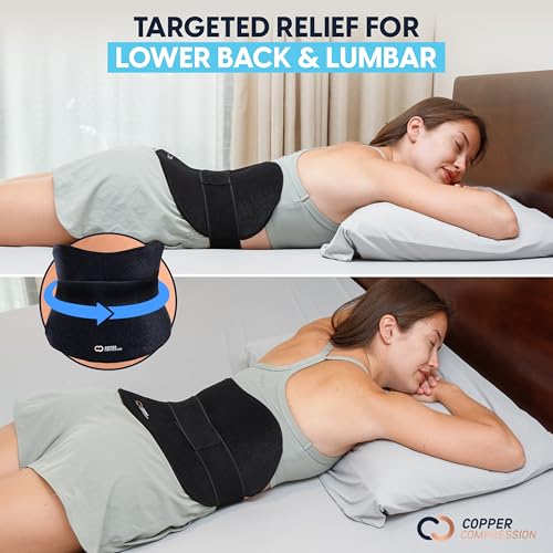 Copper Compression CopperFreeze™ Back & Stomach Wrap Hot & Cold Therapy Support for Pain, Muscle Soreness, Cramps, and Injury Recovery – 360° Copper Infused Relief for Lumbar, Lower Back, and Abdomen - style: Back and Stomach Wrap