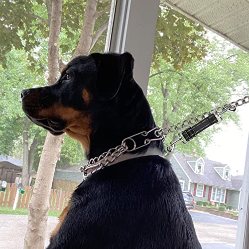 YUEPET Dog Safety Collar Clips 5 Pack Adjustable Prong Collar Backup Clip Reflective Double Ended Backup Clasp Leash Connector for Dog Harness to Collar Safety Clip - color: Grey+Blue+Red+Purple+Black