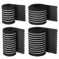 Geiserailie 4 Pcs Ice Pack Strap 4 Size Ice Belt Extender, Black - color: Black