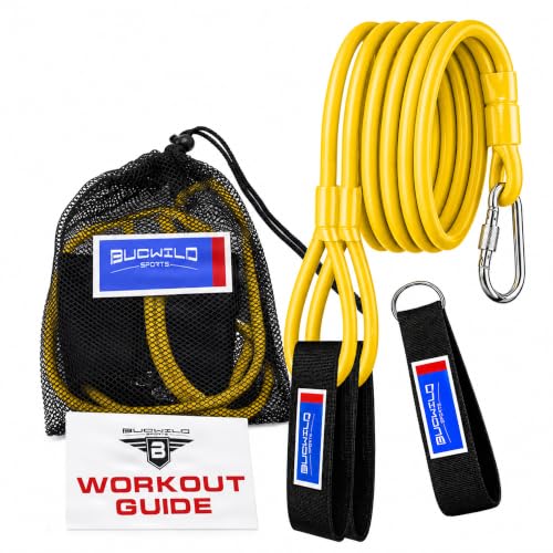 Bucwild Sports Baseball Resistance Bands - Pitching Bands for Youth & Adult - color: Yellow Bands (Adult)