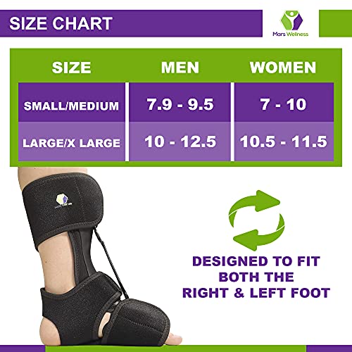Comfort Dorsal Night Splint - For Plantar Fasciitis, Achilles Tendinitis - size: Large (Pack of 1)