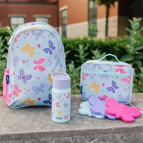 Wildkin Kids Ice Packs (4 Pack) – Slim, Reusable, Keeps Lunch Cool for School/Travel - Butterfly - color: Butterfly
