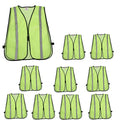 zojo High Visiblity Reflective Mesh Safety Vest Bulk 10 Pack - color: 10pcs-neon Yellow