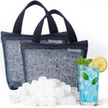 202 Pcs Reusable Ice Cubes for Coolers, BPA Free Refreezable Plastic Ice Cubes with Storage Bag for Drinks Whiskey Coffee Bars Outdoor Party Baths Enthusiasts