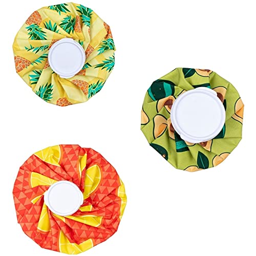 Blue Panda Ice Pack - Ice Bags for Injuries - Reusable Water Bags for Pain - Leak-Proof Fillable Cold Compress - Pack of 3, Small 6 in, Medium 9 in, Large 10.5 in