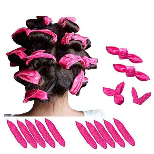 10Pcs No-Heat Foam Hair Curlers for Overnight Use, Flexible Sleep Rollers for DIY Natural Waves Styling