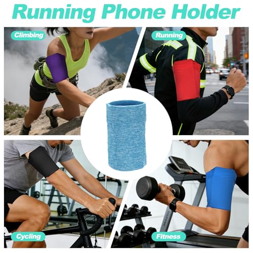 Cell Phone Armband Sleeve, Universal Sports Arm Band Blue Gauze - color: Blue Gauze