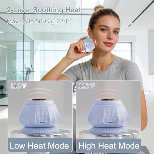 Mini Muscle Massager with Heat and Vibration Ball Massage Head