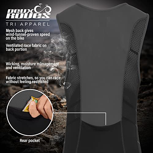 Youth Junior Kids Triathlon Suit Tri Cycling Skin Suit Sleeveless - Bonus Race Bib Belt - color: Gray, size: Youth 14