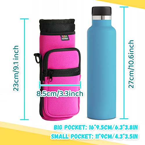 Nuovoware Water Bottle Carrier Bag, 25oz/32oz, Plum Red - color: Plum Red, size: 25-32 Ounces - Standard