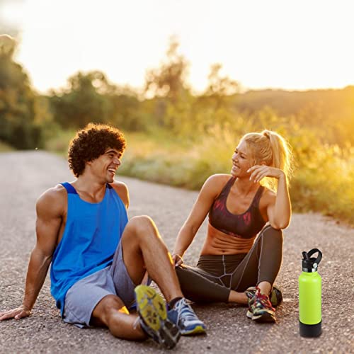 RRegeny Straw Lid fits Hydro Flask Standard Mouth, 21 24 oz, Sports Flex Cap Water Bottle Accessories Replacement Top - color: Black Protective Case+1pack