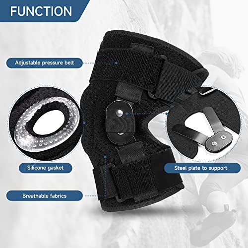 Plus Size Knee Brace XL-8XL,Stable Support of The Decompression Knee, Effective Relief of ACL, Arthritis, Meniscus Tear, Adjustable Compression Band, Suitable for Men and Women (5XL-6XL) - size: 5XL-6XL