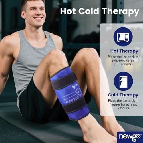 NEWGO Shin Splint Ice Pack, Cold Therapy for Leg & Elbow Injuries