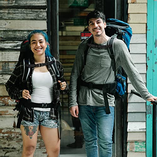 Wisdompro Backpack Chest Strap, Heavy Duty Backpack Sternum Strap Add on - color: Black