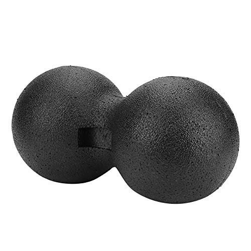 Peanut Massage Ball Roller, 24x12cm EPP Peanut Massage Ball Double Lacrosse Ball Massager Deep Tissue Massage Tool for Back, Spine and Shoulder, Muscle Recovery and Relief - color: Black, size: 24x12cm double balls