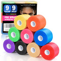 9 Rolls (108 Yards) Prewrap Athletic Tape, 9 Colors Sports Pre Wrap