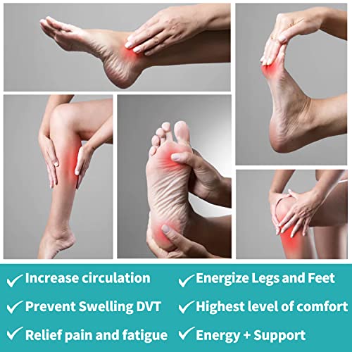 COOLOVER Compression Socks for Women and Men - Best for Circulation, Running, Athletic, Recover, Nurse, Travel - color: A1