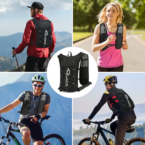 RYACO Running Hydration Vest , 2L Leak‑Proof Water Bladder for Running - color: Black