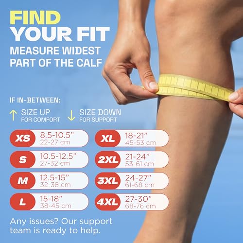 Calf Compression Sleeves for Men & Women - Sports, Running, Shin Splints - color: Charcoal