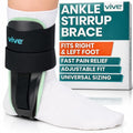 Vive Ankle Stirrup Brace - Air Gel Stabilizer for Ankle Sprain, Tendonitis