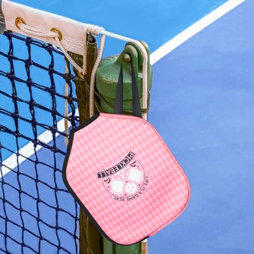 Pickleball Paddle Cover, Neoprene Sleeve 11.8 x 9.05 in - color: Pink 1 Pc