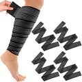 Syhood 4 Pieces Compression Leg Wraps Bandage Adjustable Ankle,71 Inches - size: 71 inches